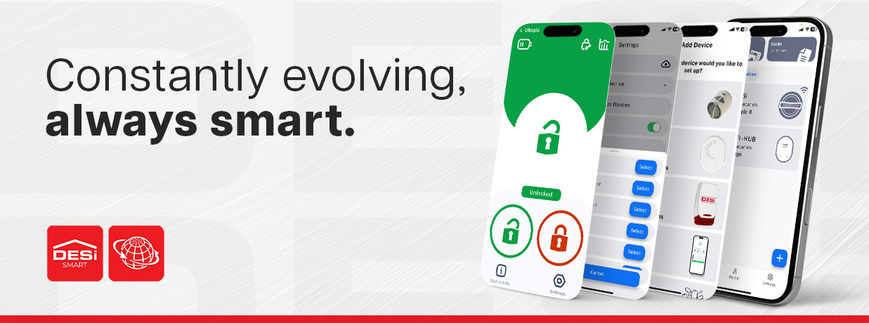 DESi Smart app — lock, unlock, and share e-keys